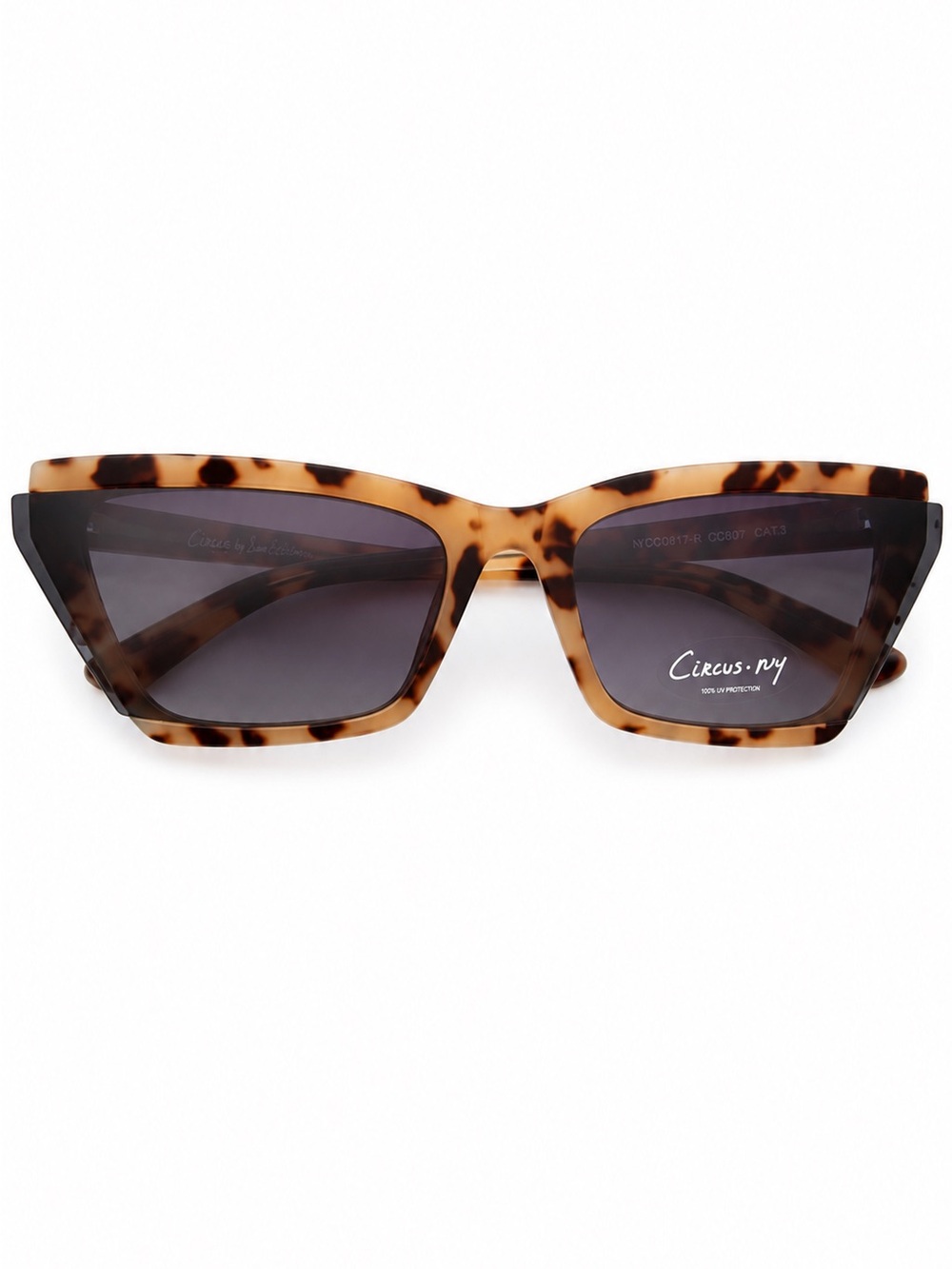Circus NY Sam Edelman Tortoiseshell Cat Eye Sunglasses Smoke Gradient Lenses NWT